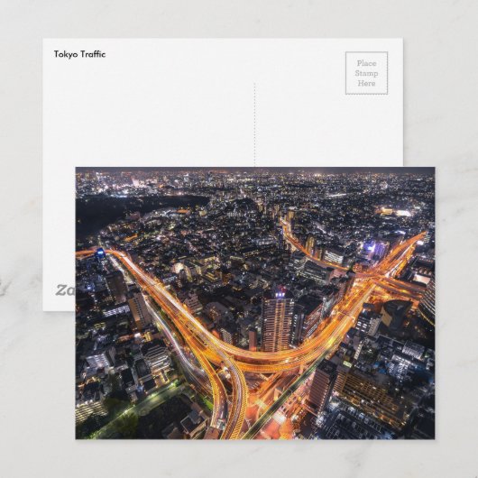 東京の交通 ポストカード (正面/裏面)