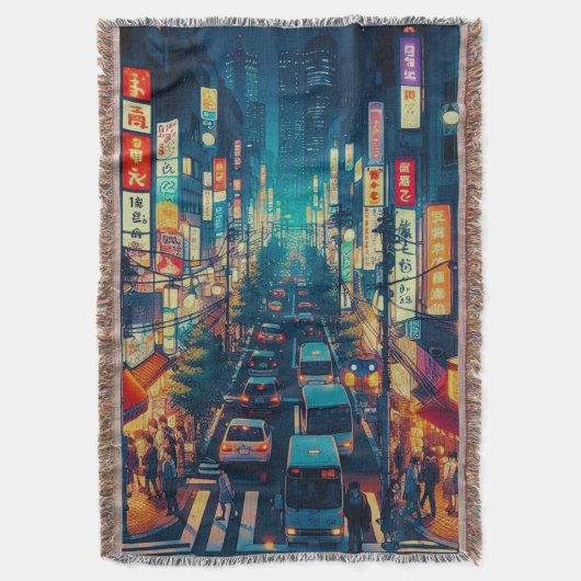 東京の動き スローブランケット (正面縦)