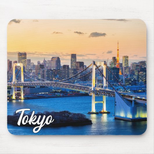 東京の夕焼け マウスパッド (正面)