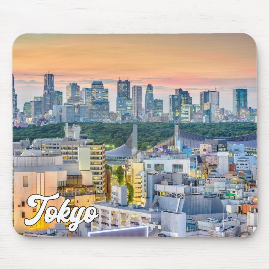 東京の夕焼け マウスパッド (正面)