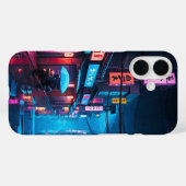 東京の夜の街並みLoFiアート Case-Mate iPhoneケース (裏面 (横))