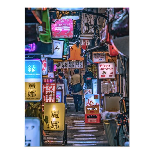 東京の居酒屋街Lサイズ  フォトプリント            (正面)
