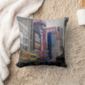 東京の忙しい交差 クッション (ブランケット)