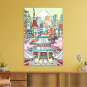 東京の景色 キャンバスプリント (インサイチュ (リビング))