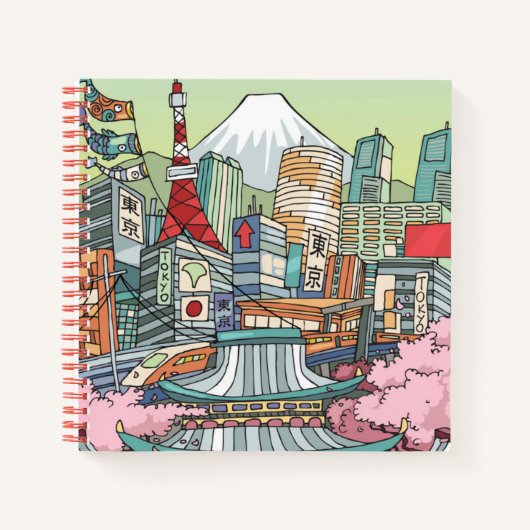 東京の景色 ノートブック (正面)