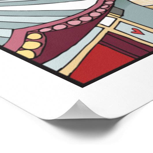 東京の景色 ポスター (角)