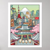 東京の景色 ポスター (正面)