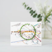 東京の有名なランドマークへのアクセスrev2ポストカード ポストカード (スタンド正面)