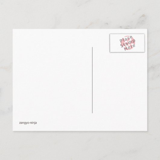 東京の有名ランドマークへのアクセスrev2 blueback P ポストカード (裏面)