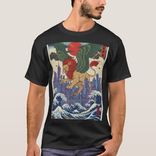 東京の波を守る翼 Tシャツ (正面)