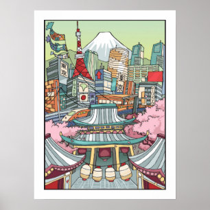 東京の眺め ポスター