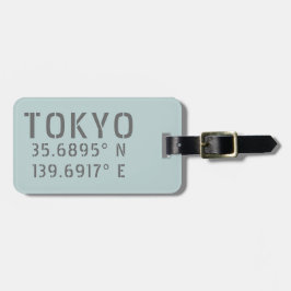 東京の緯度経度 ラゲッジタグ