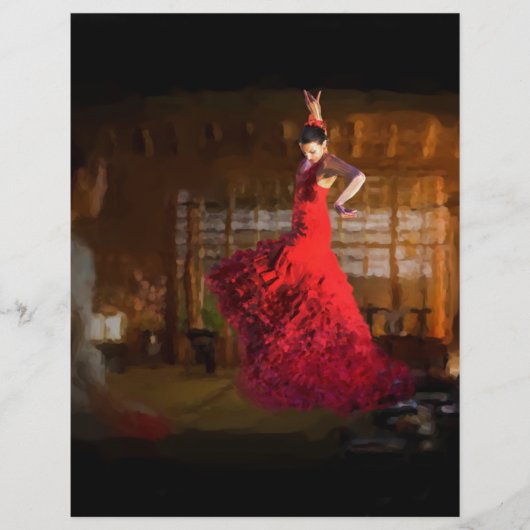 東京の茶屋に灯火を灯すフラメンコ レターヘッド (正面)