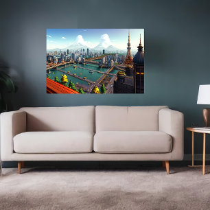 東京の見た目を見る   AIアートポスター ポスター