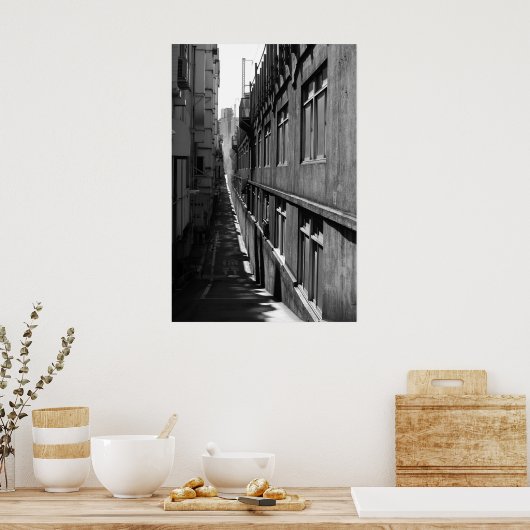 東京の路地 ポスター (キッチン)