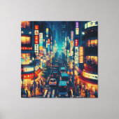 東京の運動中 キャンバスプリント (正面)