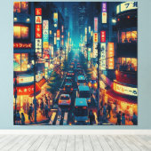 東京の運動中 キャンバスプリント (インサイチュ (ウッドフロア))