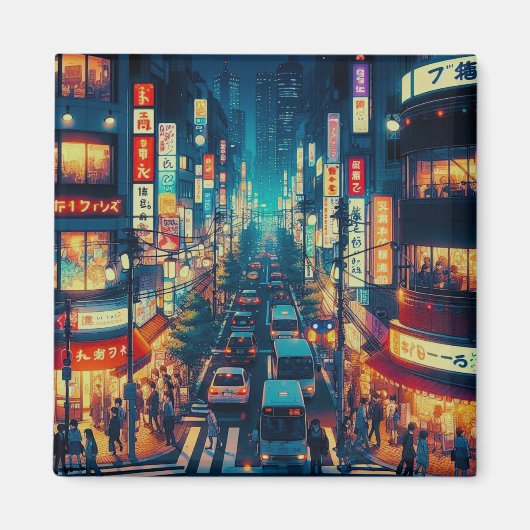 東京の運動中 マグネット (正面)