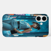 東京の電話ケースガール Case-Mate iPhoneケース (裏面 (横))