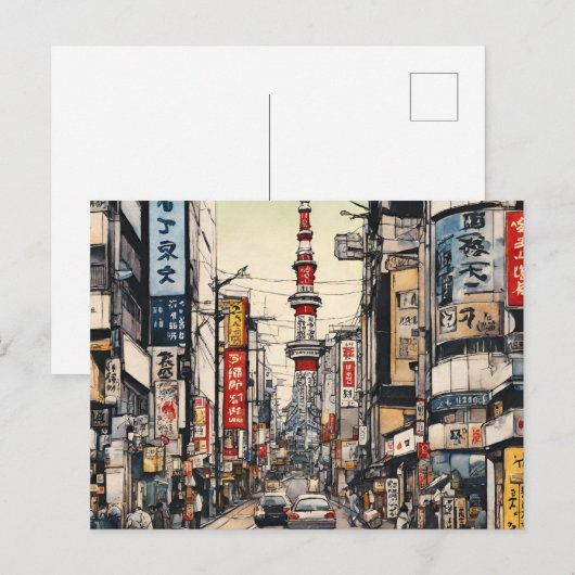 東京はがき(2) ポストカード (正面/裏面)