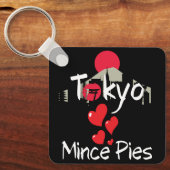 東京はミンチェパイの街並みが大好き キーホルダー (正面)