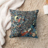 東京カラフルな地図 クッション (ブランケット)