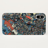 東京カラフルな地図 Case-Mate iPhoneケース (裏面(横))