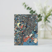 東京カラフルの地図 ポストカード (スタンド正面)