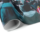 東京カラフル市夜のポスター ラッピングペーパー (ロールコーナー)