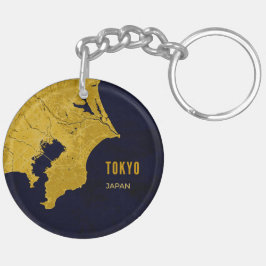 東京ゴールドマップアクリルキーチェーン キーホルダー