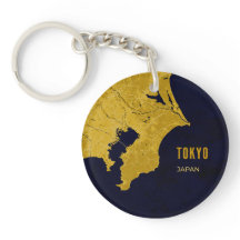 東京ゴールドマップアクリルキーチェーン