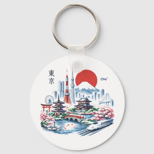 東京サクラにっぽん キーホルダー (正面)
