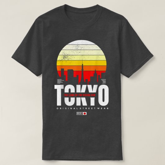 東京ザランド・オブ・ザ・ライジングサン・オリジナル・ストリート Tシャツ (デザイン正面)