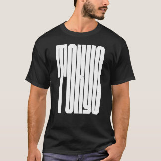 東京シティの太字タイポグラフィ Tシャツ