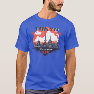 東京シティは魔法のようなレトロ Tシャツ