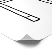 東京シティウォールアートの太字レタリングと象徴的な ポスター (角)