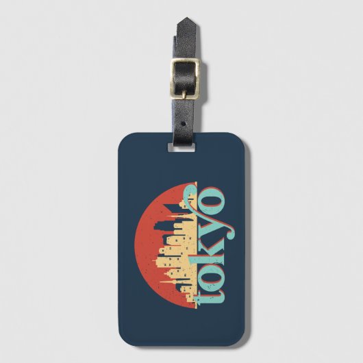 東京シティスカイラインレトロ旅行芸術 ラゲッジタグ (正面縦)