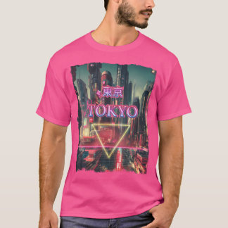 東京シティーVAPORWAVEサイバンプン日本のズFUTURISTI Tシャツ