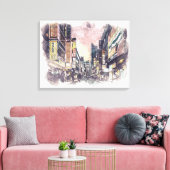 東京ジャパンウォーター絵画カラー帆布 キャンバスプリント (インサイチュ (リビング))