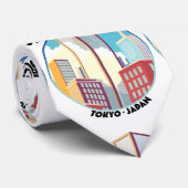 東京ジャパンシティスケープのロゴ ネクタイ (ロール)