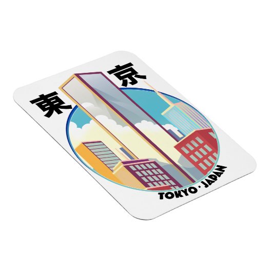 東京ジャパンシティスケープのロゴ マグネット (右側)
