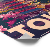 東京ジャパンヴィンテージ有名観光地 ポスター (角)