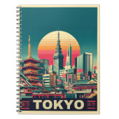 東京ジャパン旅行レトロギフト ノートブック (正面)