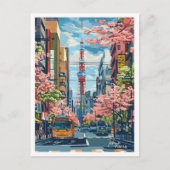 東京ジャパン・ビューティフル・シティ・ヴィンテージ旅行 ポストカード (正面)