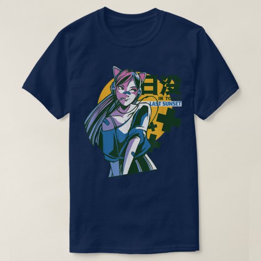 東京ジャパ日本のン女子日本のマンガTシャツ Tシャツ (デザイン正面)
