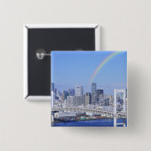 東京スカイラインとレインボーブリッジ 缶バッジ (正面&裏面)