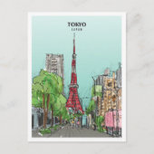 東京スケッチアートヴィンテージ旅行 ポストカード (正面)