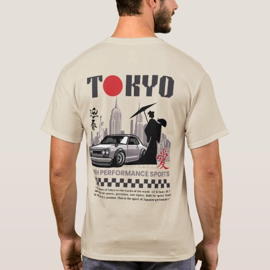 東京ストリートスタイルTシャツ Tシャツ (裏面)