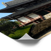 東京タワーと増上寺 ポスター (角)