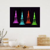 東京タワーコラージュ ポスター (キッチン)